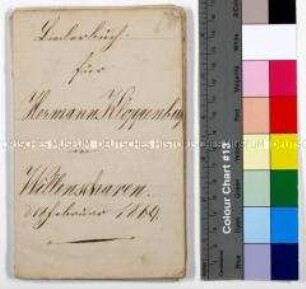 Deutsches Liederbuch mit handgeschriebenen Liedtexten