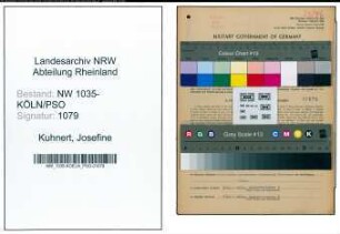 Entnazifizierung Josefine Kuhnert , geb. 03.04.1893 ()