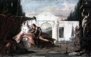 Gegenstücke — Rinaldo und Armida im Zaubergarten Armidas, von Carlo und Ubaldo belauscht