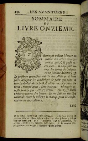 Sommaire du Livre onzieme. - Livre onzieme.