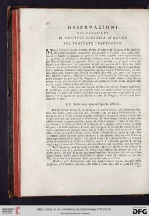 Osservazioni del cavaliere D. Giuseppe Niccola D'Arzara sul trattato precedente