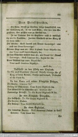 Vom Briefschreiben