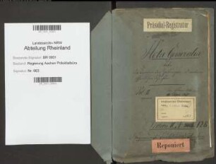 Die Zensur der Zeitungen und anderer öffentlicher Schriften. Generalia. Bd. 2