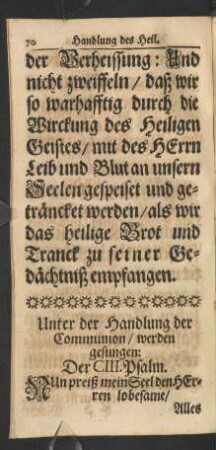 Der CIII. Psalm.