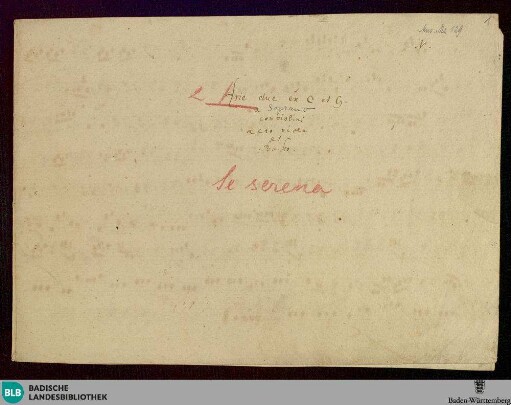 2 Arias - Don Mus.Ms. 129 : S, strings