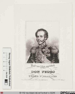 Bildnis Pedro I. (de Alcántara), Kaiser von Brasilien (reg. 1822-31)