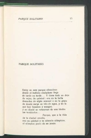 Parque solitario