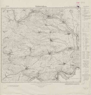 6112 (alte Nr.: 3462) Waldböckelheim, Meßtischblatt (4cm - Karte)