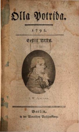 Olla potrida : eine Quartalschrift. 1792, 1792