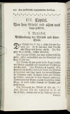 III. Capitel. Von dem Mörsel und allem was dazu gehöret.