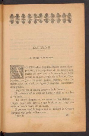 Capítulo II - El fuego y la estopa