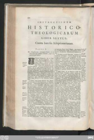 Caput. I. De Adoptionariis, eorumque haeresi; & de Francofurtensi aliisque Conciliis, super ea controversia habitis.