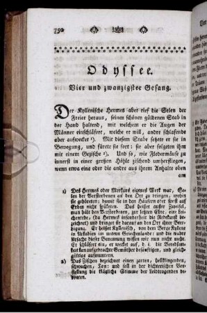 Odyssee. Vier und zwanzigster Gesang.