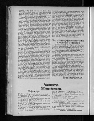 Betr.: Offizielle Festschrift der Deutschen Medizinischen Wochenschrift