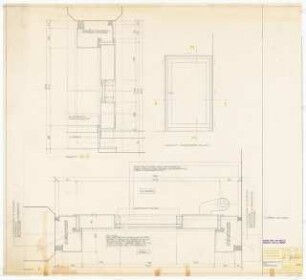 Hochschulbibliothek, Karlsruhe Neubau: Rauchabschnittstür Treppenhaus, 1:10