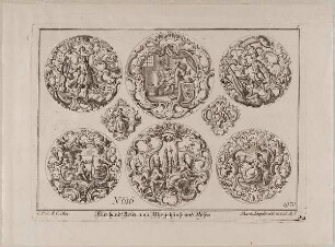 Uhrgehäuse und Dosendeckel mit Muschelwerk und figürlichen Szenen