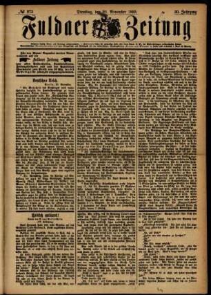 Ausgabe vom Dienstag, den 28. November 1893.