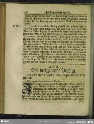 Die dreyzehende Predigt