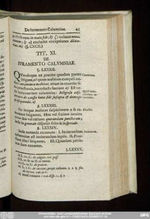 Tit. XI. De Iuramento Calumniae.
