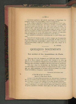 Quelques Documents.