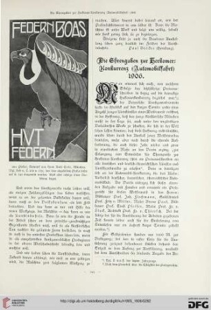 Die Ehrengaben zur Herkomer-Konkurrenz (Automobilfahrt ) 1906