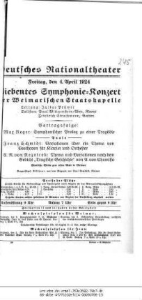 Siebentes Symphonie-Konzert