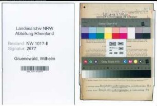 Entnazifizierung Wilhelm Gruenewald , geb. 22.03.1897 (Fabrikant)