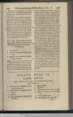 Digest. Pars VI