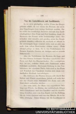 Von den Lustschlössern und Landhäusern