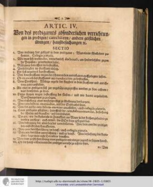 Von des predigamts absonderlichen verrichtungen in predigen [...]