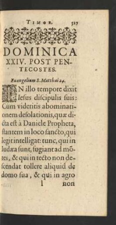 Evangelium S. Matthaei 24.