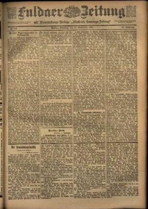 Ausgabe vom Dienstag, den 17. September 1901.