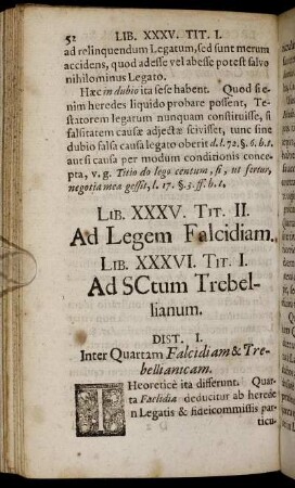 Lib. XXXVI. Tit. I. - Tit. II.