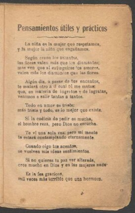 Pensamientos útiles y prácticos