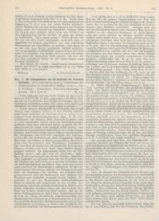 163-165 [Rezension] Roy, H., Die Volksgemeinde und die Gemeinde der Frommen im Psalter