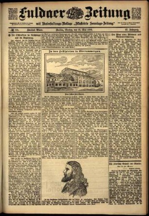 Zweite Ausgabe vom Montag, den 28. Mai 1900.