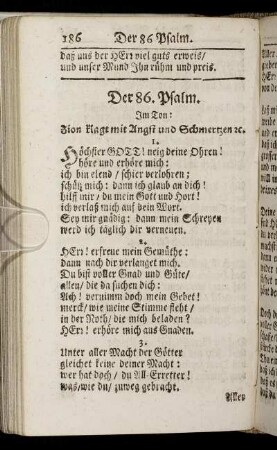 Der 86. Psalm. - Der 105. Psalm.