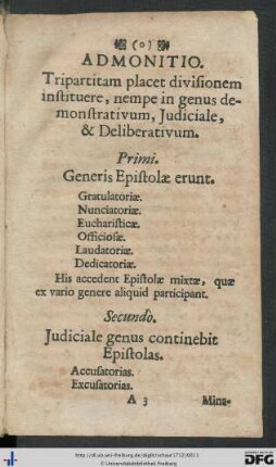 Admonitio.