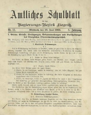5.1903, Nr. 11(10. Juni)