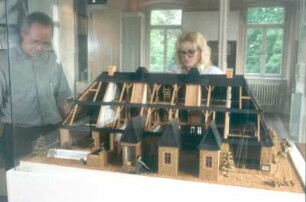 Bad Nauheim. Salzmuseum. Modell eines Siedehauses
