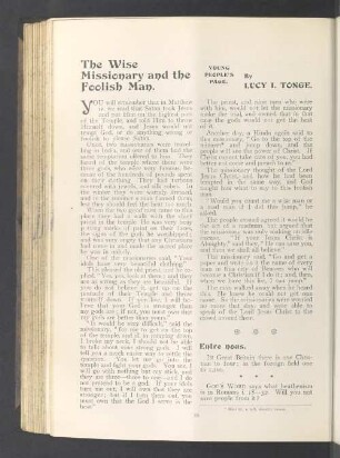 The wise missionary and the foolisch man
