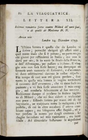 Lettera XII.