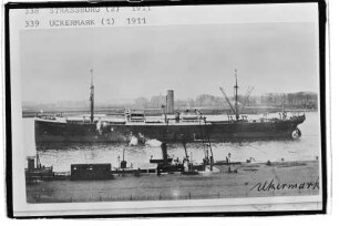 Uckermark (1911), Hapag.- Hamburg-Amerikanische Packetfahrt-Actien-Gesellschaft, Hamburg, Hapag-Lloyd AG, Hamburg