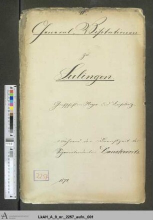 Sulingen: Visitationsakten
