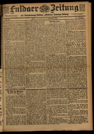 Ausgabe vom Dienstag, den 14. November 1899.