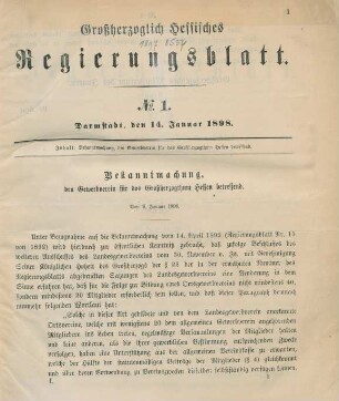 14. Januar-24. März = No. 1-8