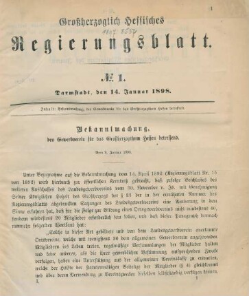 14. Januar-24. März = No. 1-8