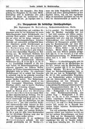 Die Vorzugsrente für bedürftige Anleihegläubiger