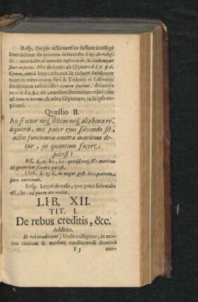 Lib. XII. Tit. I. - VI.