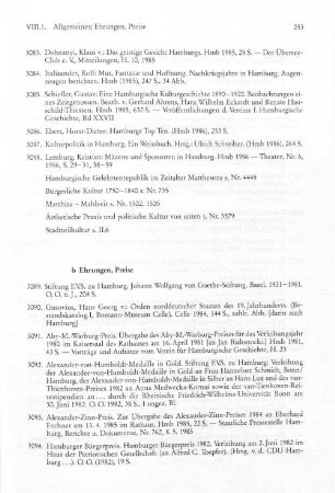 b Ehrungen, Preise